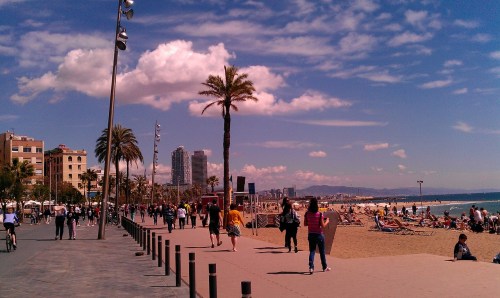 La plage de Barceloneta